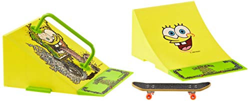 Simba 109498478 - Mini Skate Park de Bob Esponja (incluye patín mini, combinables y de diferentes colores) [importado de Alemania] , color/modelo surtido