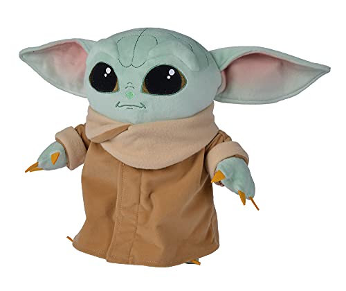 Simba-6315875802 Peluche The Child Baby Yoda articulado, 30 cm, en caja expositora, licencia oficial Disney, para todas las edades, Multicolor (6315875802)