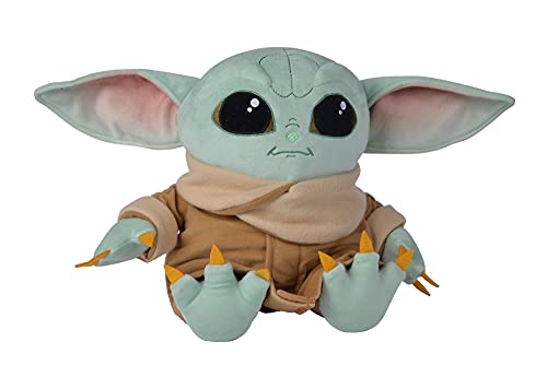 Simba-6315875802 Peluche The Child Baby Yoda articulado, 30 cm, en caja expositora, licencia oficial Disney, para todas las edades, Multicolor (6315875802)