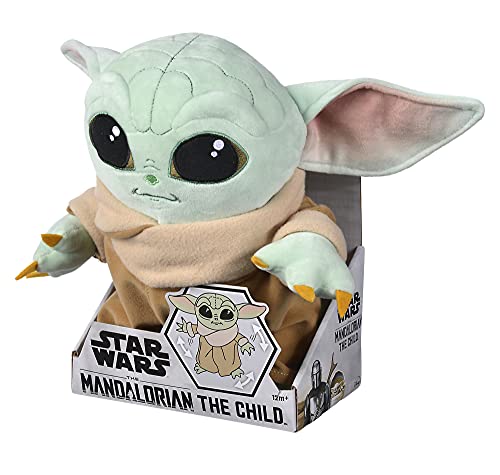 Simba-6315875802 Peluche The Child Baby Yoda articulado, 30 cm, en caja expositora, licencia oficial Disney, para todas las edades, Multicolor (6315875802)