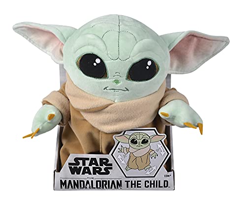 Simba-6315875802 Peluche The Child Baby Yoda articulado, 30 cm, en caja expositora, licencia oficial Disney, para todas las edades, Multicolor (6315875802)