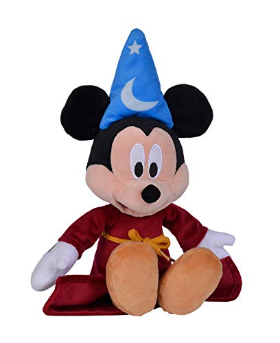 Simba Peluche Mickey Fantasía 25 cm, Vestido de Aprendiz de Brujo como en la película, Licencia Oficial Disney, para Todas Las Edades, Multicolor (6315870222)