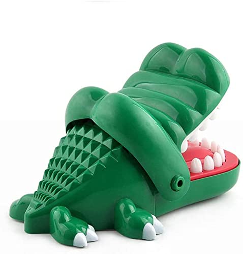 Sipobuy Cocodrilo Juguete Classic Boca Dentista Bite Finger Familia Juego Niños Acción y Reflejos Juego de habilidad Juguete, Tamaño grande, 8.3x5.7x4.3inch