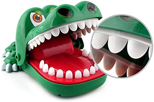 Sipobuy Cocodrilo Juguete Classic Boca Dentista Bite Finger Familia Juego Niños Acción y Reflejos Juego de habilidad Juguete, Tamaño grande, 8.3x5.7x4.3inch