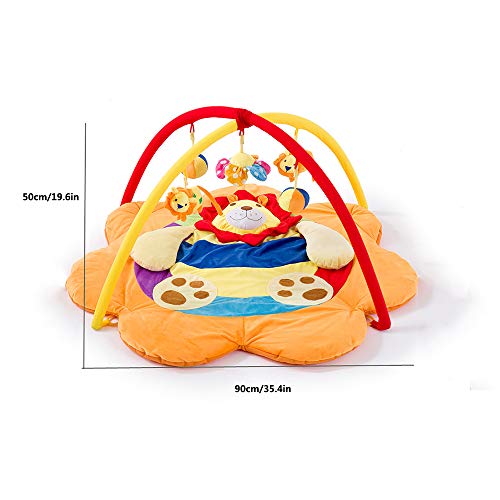 Siuber Baby Play Mat Actividad Gimnasio, Playpad Educativo, Playmat Infantil para el Tiempo de la caída, Juguetes adecuados para niños y niñas de 0 a 3 6 12 Meses