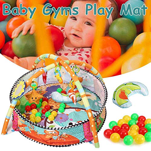 Siuber Kick and Play Infant Activity Mat Gym Baby Gym, con entretenido Juguetes Colgantes, Marco de Fitness de la Piscina para niños, Juego de Juegos para niños para niños niñas