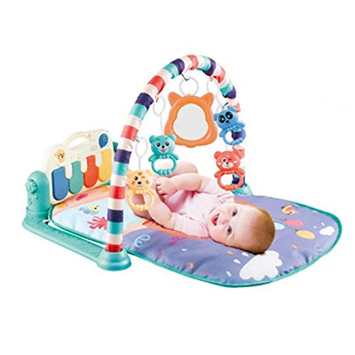 Siuber Music Kick and Play Newborn Mat con Piano, Centro de Actividades del Gimnasio de Piano, liviano Lavable, Suena Juguetes para niños pequeños envejecidos de 0 a 18 Meses de Edad