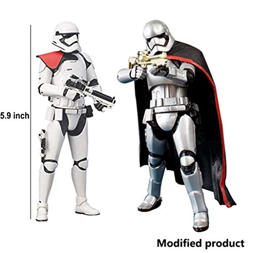 Siyushop Star Wars Episodio 7 The Force Awakens Figura De Acción De Stormtrooper De Primer Orden - Star Wars: Episodio VII: The Force Awakens: Figura De Acción del Capitán Phasma - Paquete De 2