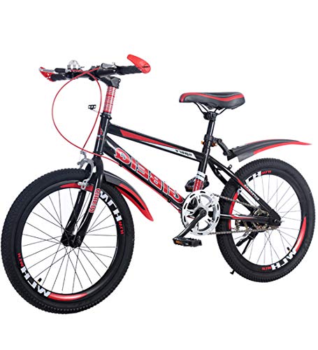 SJSF Y Bicicleta Infantil con Ruedas de 18/20/22", Bicicleta para niños con estabilizadores, Rueda de 18 Pulgadas, Rojo,22"