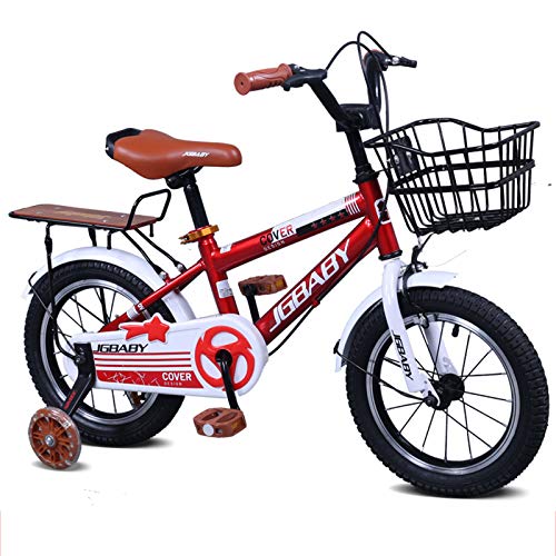 SJSF Y Bicicleta para Niños Niños Y Niñas 3-8 Años Freestyle BMX 12 14 16 18 Pulgadas Rueda De Entrenamiento Flash Bicicleta Bicicleta para Niños,16"