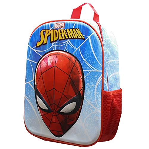 Skyline Mochila Escolar 3D, Spiderman, Mochila Infantil para Niños, 25x31x10 CM, Mochila Poliéster+EVA, Material Escolar, Vuelta al Cole, Ideal para Niños