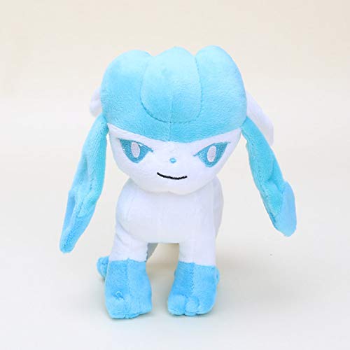 SKYLULU 15-20cm Peluches Eevee Sylveon Espeon Flareon Umbreon Glaceon Jolteon Vaporeon Peluche Peluche Azul Blanco 20cm