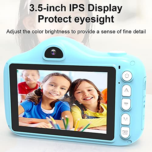 SLuB Cámara digital para niños HD Toy Camera Mini Selfie Cámara de 3.5 pulgadas 1080P HD Pantalla 32G TF Tarjeta USB Carga Adecuado para regalos de cumpleaños de niños (rosa)