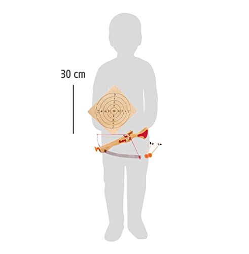 Small Foot Company 5035 - Ballesta, diana y flechas de madera con ventosa [importado de Alemania]