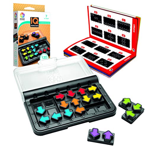 smart games IQ Arrows, Juegos de Memoria para Niños, Rompecabezas, Juguetes Educativos, Puzzle Infantil, Abuela, Productos para Personas Mayores, Regalos Logica 8-99 años, Multicolor (61429972)