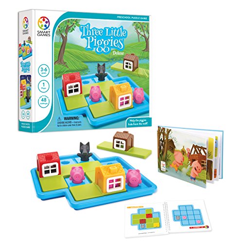 Smart Games - Juego de lógica Los Tres Cerditos Deluxe (SG019)