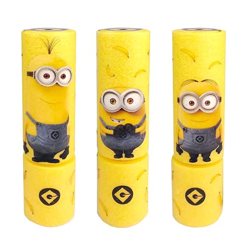 Smart Planet® Minions - Juego de 3 boquillas de agua (15 cm, diámetro de 4 cm, alcance de 7 m, espuma)