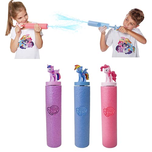 Smart Planet® My Little Pony - Juego de 3 pulverizadores de agua (26 cm, diámetro de 5 cm, alcance de 7 m, espuma)