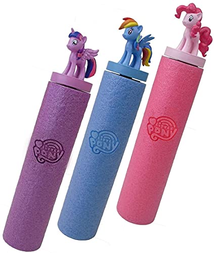 Smart Planet® My Little Pony - Juego de 3 pulverizadores de agua (26 cm, diámetro de 5 cm, alcance de 7 m, espuma)