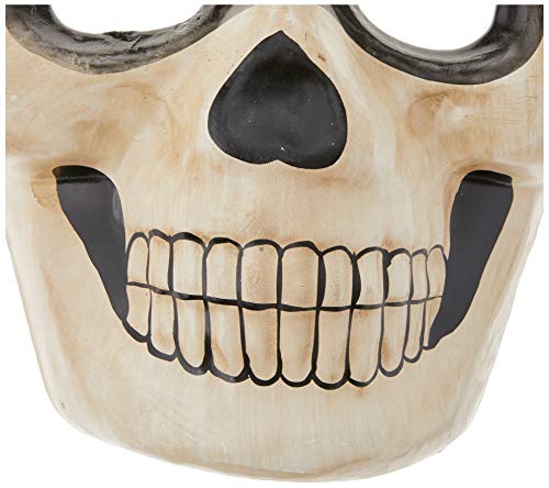 Smiffys-29664 Careta de Calavera, Blanca, Color, Applicable (Smiffy'S 29664)