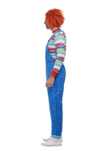 Smiffys 50265M - Disfraz de Chucky con licencia oficial, para hombre, talla M, 96,5-101,6 cm