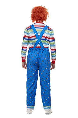 Smiffys 50265M - Disfraz de Chucky con licencia oficial, para hombre, talla M, 96,5-101,6 cm