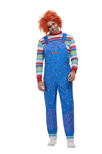 Smiffys 50265M - Disfraz de Chucky con licencia oficial, para hombre, talla M, 96,5-101,6 cm