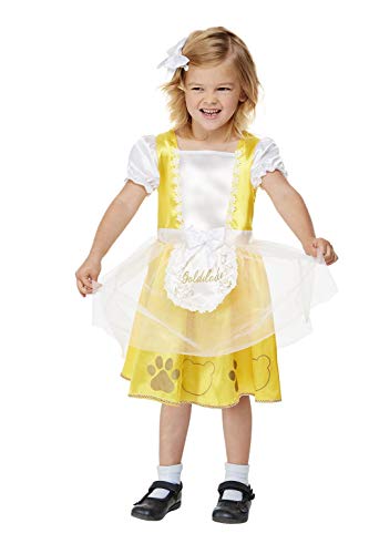 Smiffys 71017T2 Disfraz de Goldilocks para niños, niñas, blanco, edad 3-4 años