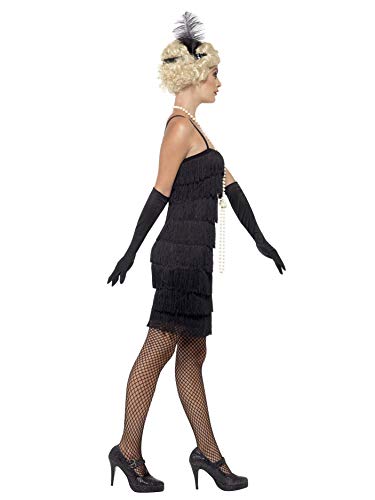 Smiffy's - Disfraz para mujer, Flapper, años '20, Negro, XL (48-50 EU)