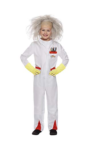 Smiffys Officially Licensed Back to the Future Doc Costume Disfraz oficial, color blanco, L-10-12 Years (52311L)