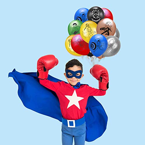 smileh Decoracion Cumpleaños Superheroes Globos de Superheroes Superhéroe Feliz Cumpleaños del Pancarta Superhéroes Cake Toppers