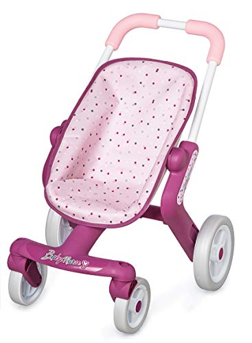 Smoby 251203 Baby Nurse-Cochecito Pop con Ruedas silenciosas, Color