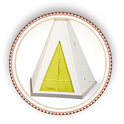 Smoby - Casita Tipi de Plástico de Calidad para Interior o Exterior, Evolutiva y Ajustable a 2 Tamaños, Anti-UV, para Niños a partir de 2 Años