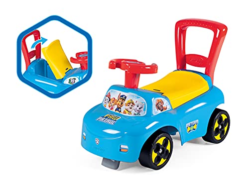 Smoby- Paw Patrol Andador y Correpasillos Todo en Uno, Sistema Antivuelco, Área de Almacenamiento Bajo el Asiento, para Niños a Partir de 10 Meses, Multicolor (720531)