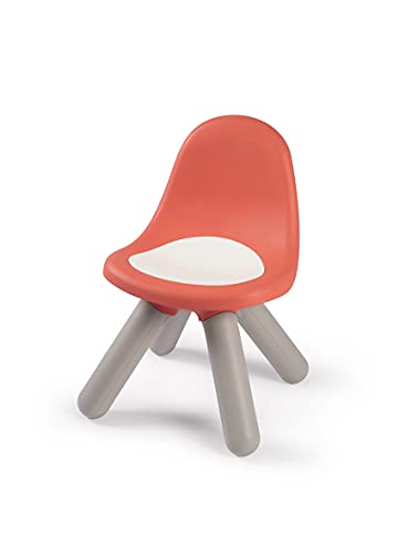 Smoby Silla niños a partir de 18 meses, de plástico, ideal para jardín, terraza, habitación infantil, color rojo (880107)