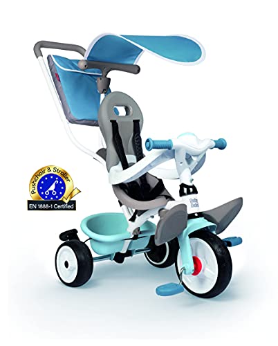 Smoby- Triciclo Baby Balade Azul (741400), Color