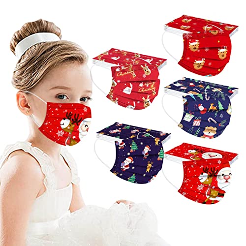 Snakell 50pc mascarillas Infantiles,Decoracion Navidad para niños,mascarillas para niñas,mascarillas niños,mascarillas ni os, mascarillas con Dibujos