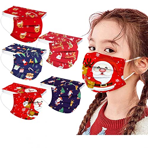 Snakell 50pc mascarillas Infantiles,Decoracion Navidad para niños,mascarillas para niñas,mascarillas niños,mascarillas ni os, mascarillas con Dibujos