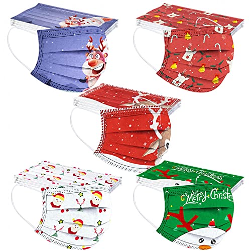 Snakell 50pc mascarillas Infantiles,Decoracion Navidad para niños,mascarillas para niñas,mascarillas niños,mascarillas ni os, mascarillas con Dibujos