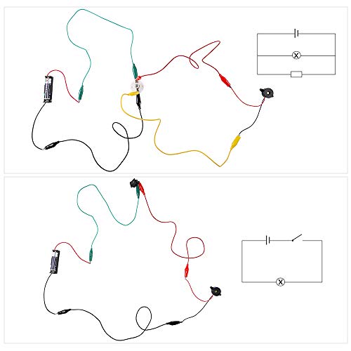 Sntieecr Kit de Aprendizaje del Circuito Eléctrico, Modelo de Coche Ensamblar Kits de Educación de La Ciencia de La Física para Los Niños del Estudiante de Bricolaje Stem Science Lab Experimento