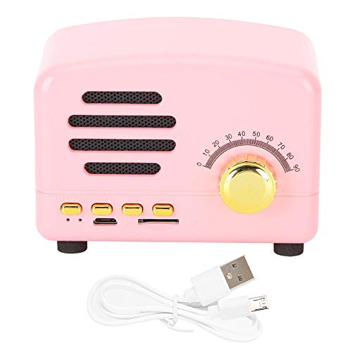 Socobeta Altavoz Bluetooth Altavoz inalámbrico Rosa con Carga USB Manos Libres portátiles para Exteriores para Fiestas, Viajes a casa