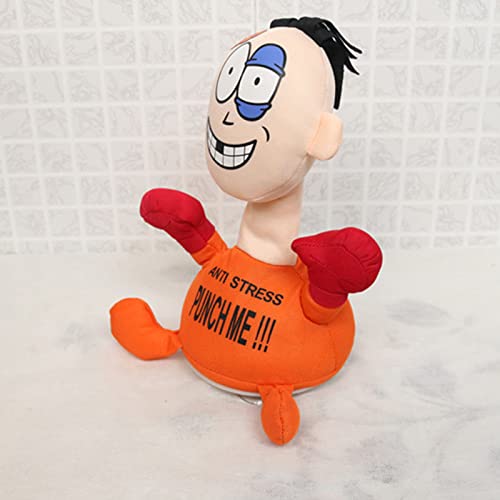 SoeHong Vent Screaming Doll, Juguetes de peluche eléctricos, Toching Punch Plush Vent Toy Me Doll, Juguete de ventilación de felpa suave de peluche antiestrés, Regalos para niño adulto, Sin batería