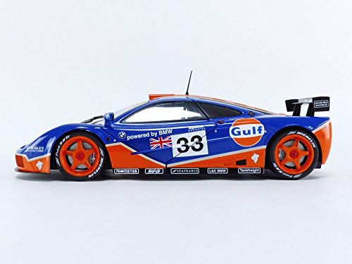 Solido 421185650 McLaren F1#33, GTR de Cuello Corto, 24 h LM 1996, Conductor: Bellm, Lehto, Weaver, Modelo de Coche, Zinc Fundido a presión, Escala 1:18, Color Azul.