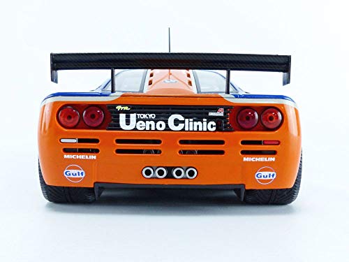 Solido 421185650 McLaren F1#33, GTR de Cuello Corto, 24 h LM 1996, Conductor: Bellm, Lehto, Weaver, Modelo de Coche, Zinc Fundido a presión, Escala 1:18, Color Azul.