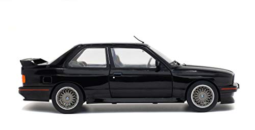 Solido M3 E30-1990 BMW Aucun Coche en Miniatura de colección, Color Negro, Talla única (S1801501)