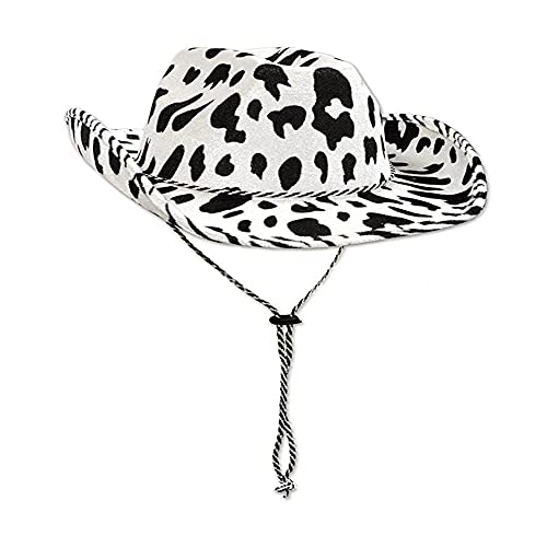 Sombrero de vaquero para adultos Vaca Cebra Leopardo Ala ancha Sombrero de vaquero de mezclilla Sombrero de rollo de protección solar Vintage Sombrero de Halloween Disfraz de fiesta