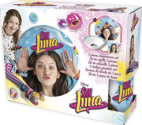 Soy Luna Estuche Regalo Set merienda Ceramica (Cuenco+Plato Postre+Taza) (STOR 46965)