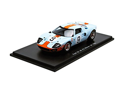 Spark - S43lm68 - Listo Vehículo - Modelo para la Escala - Ford GT 40 - Ganador Le Mans 1968 - Escala 1/43