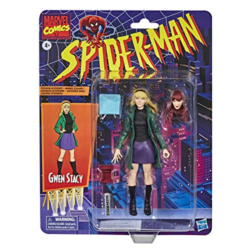 Spider-Man-Hasbro Marvel Legends Series Figura de acción Coleccionable de Gwen Stacy de 6 Pulgadas E9322