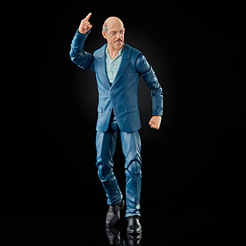 Spiderman Marvel Legends Series J. Jonah Jameson acción Coleccionable de 15 cm, 3 Accesorios y 1 Pieza de construcción de una Figura, Multicolor (Hasbro F3021)